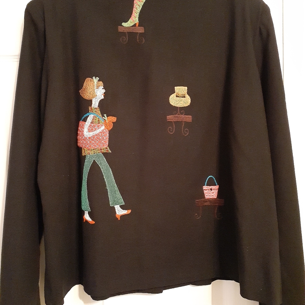 black jacket w embroidery
